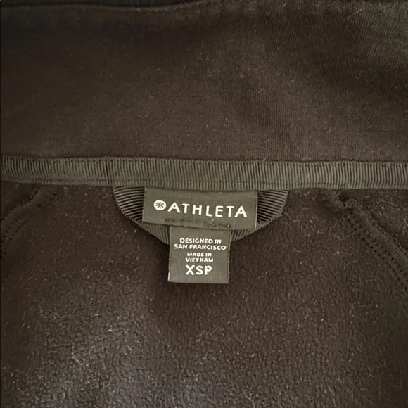 Athleta Fleece Zip Hoodie Jacket XSP - Picture 5 of 6